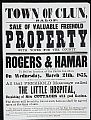 Property sale notices - Property sale notice (5 copies) of Auction of …