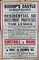 Poster - Black and red sale poster for Constable, Maudell and F. Laven…