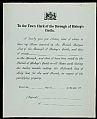 Claim form - Form to the Town Clerk, Bishops Castle re claim to have n…