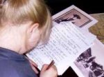 Girl writing