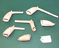 Clay pipe bowls - Bowls smokers clay pipes