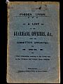 Paper ephemera - Booklet, Forden Union. A list of the Guardians, Offic…