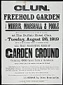 Auction poster - Freehold garden clun