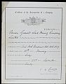 Paper ephemera, Certificate