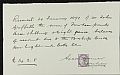 Receipt - Papers from the office of Ernest Griffiths, Solicitor of Bis&hellip;