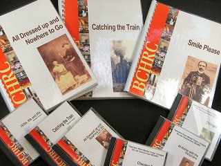 One of BCHRC's resource boxes and accompanying teacher packs 