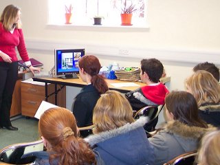 A heritage presentatio to schoolchildren